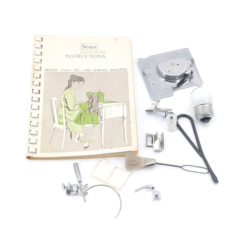 Sears Roebuck & Co. Model 1410 Zig Zag Sewing Machine Instructions and Parts